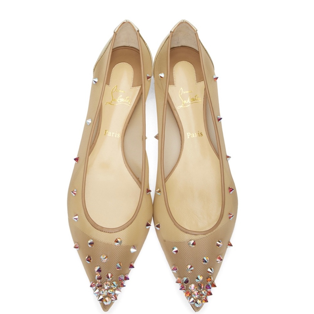 Christian Louboutin Degra mesh ballet flats